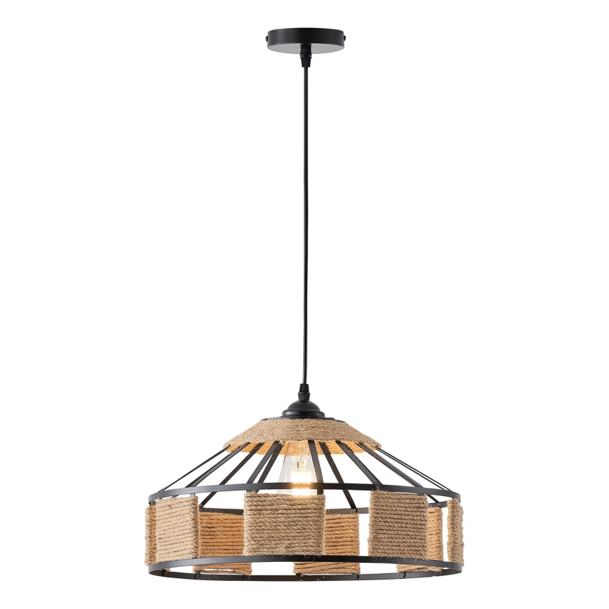 Hanglamp aan een koord 1xE27/15W/230V beige