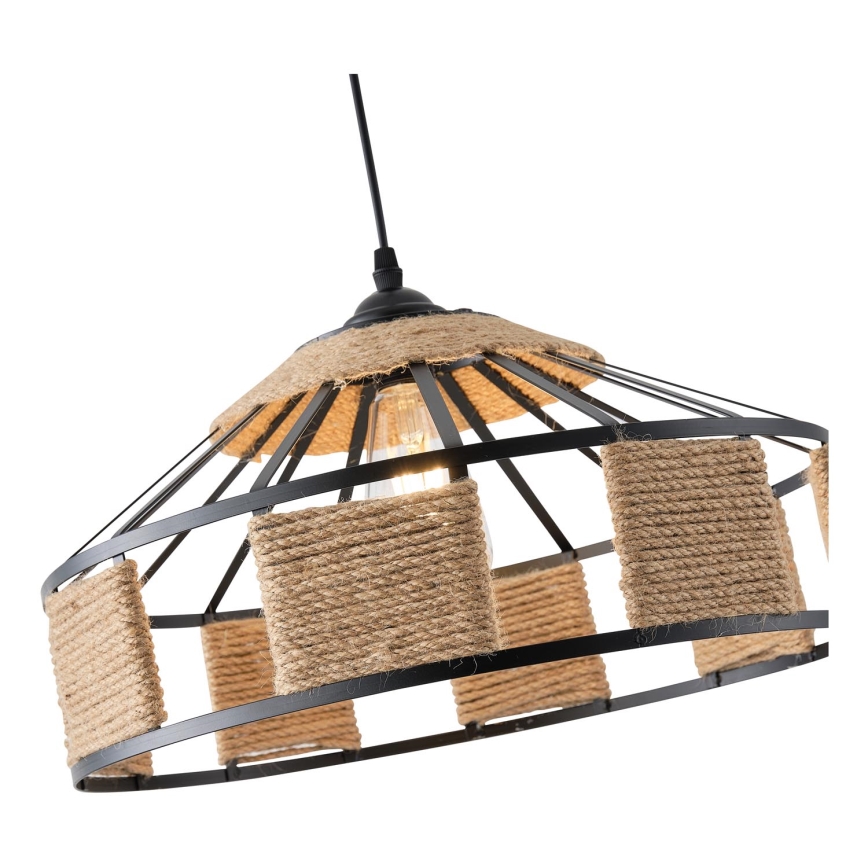 Hanglamp aan een koord 1xE27/15W/230V beige