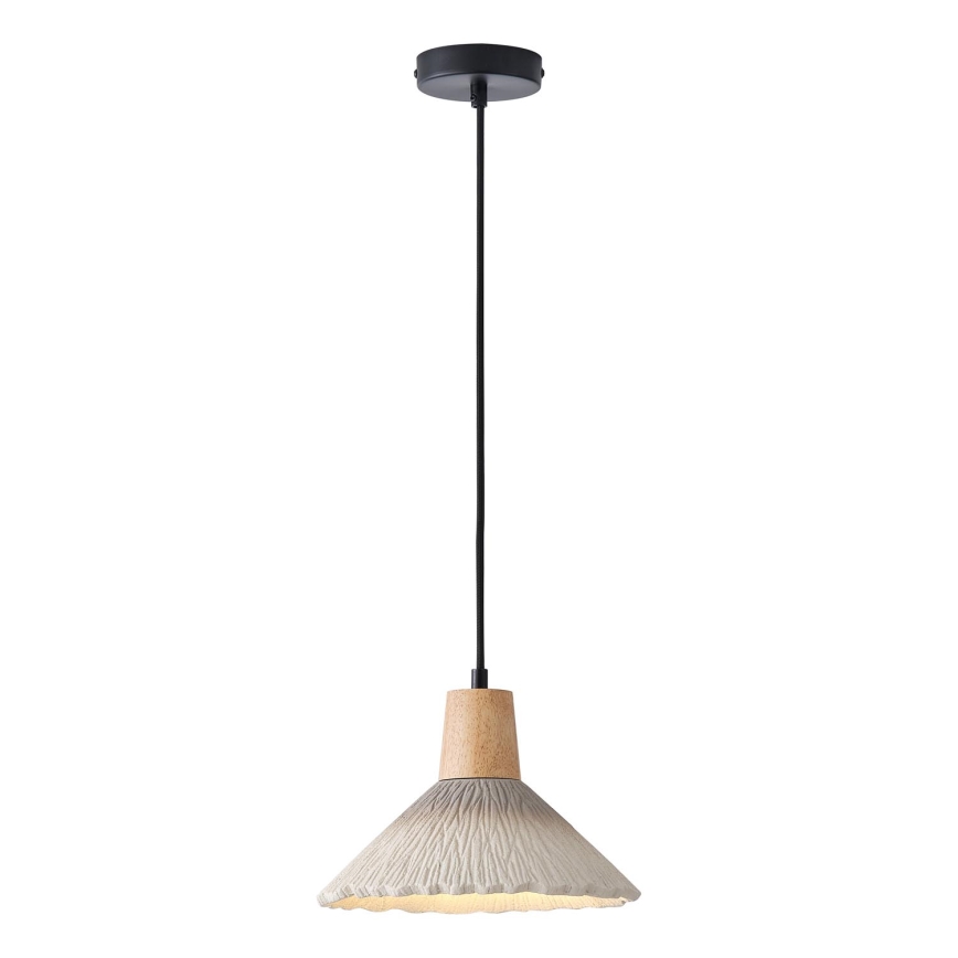 Hanglamp aan een koord 1xE27/15W/230V crème
