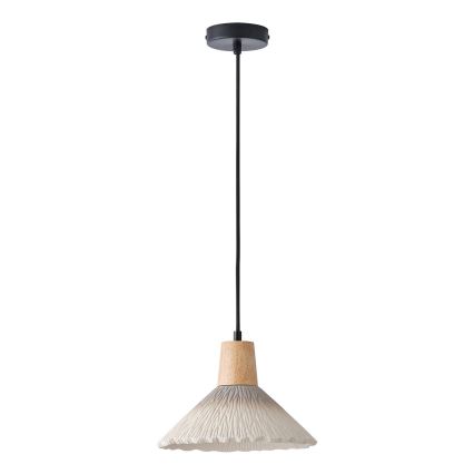 Hanglamp aan een koord 1xE27/15W/230V crème