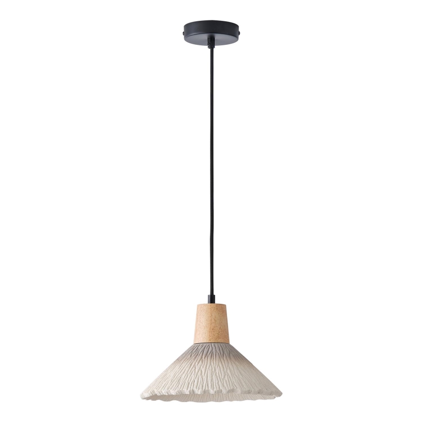 Hanglamp aan een koord 1xE27/15W/230V crème