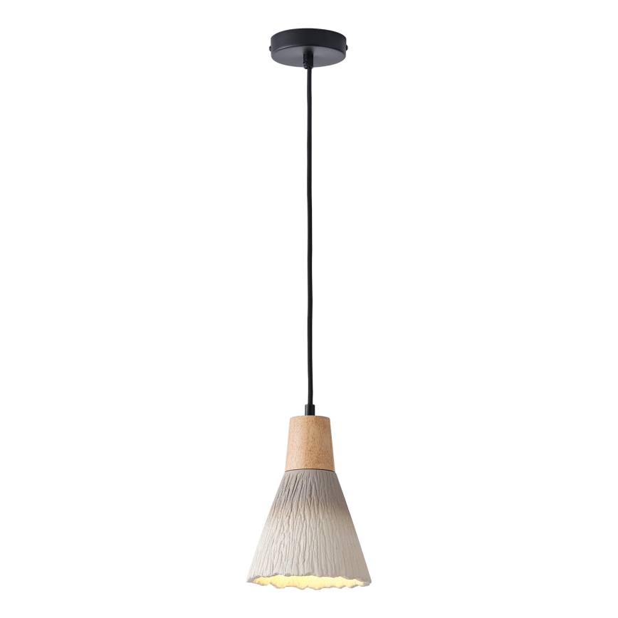 Hanglamp aan een koord 1xE27/15W/230V crème