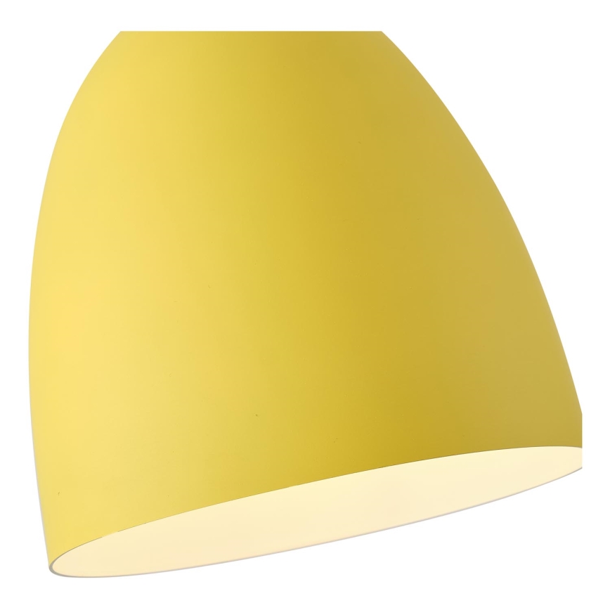 Hanglamp aan een koord 1xE27/15W/230V geel diameter 23 cm