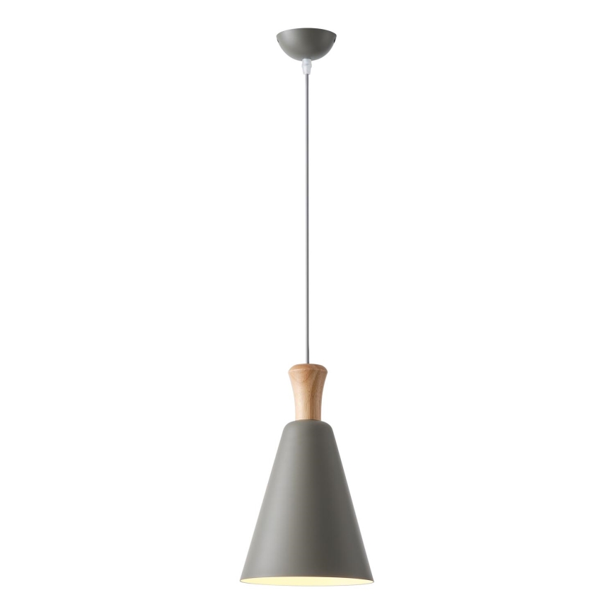 Hanglamp aan een koord 1xE27/15W/230V grijs diameter 20 cm