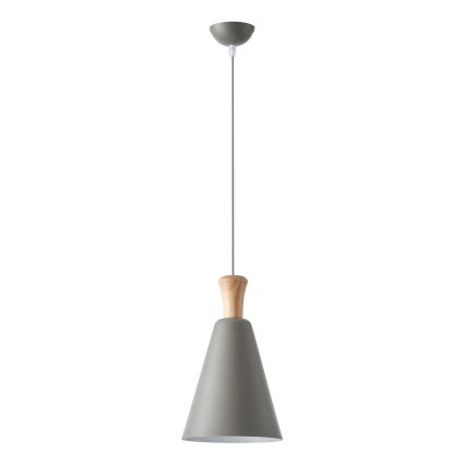 Hanglamp aan een koord 1xE27/15W/230V grijs diameter 20 cm