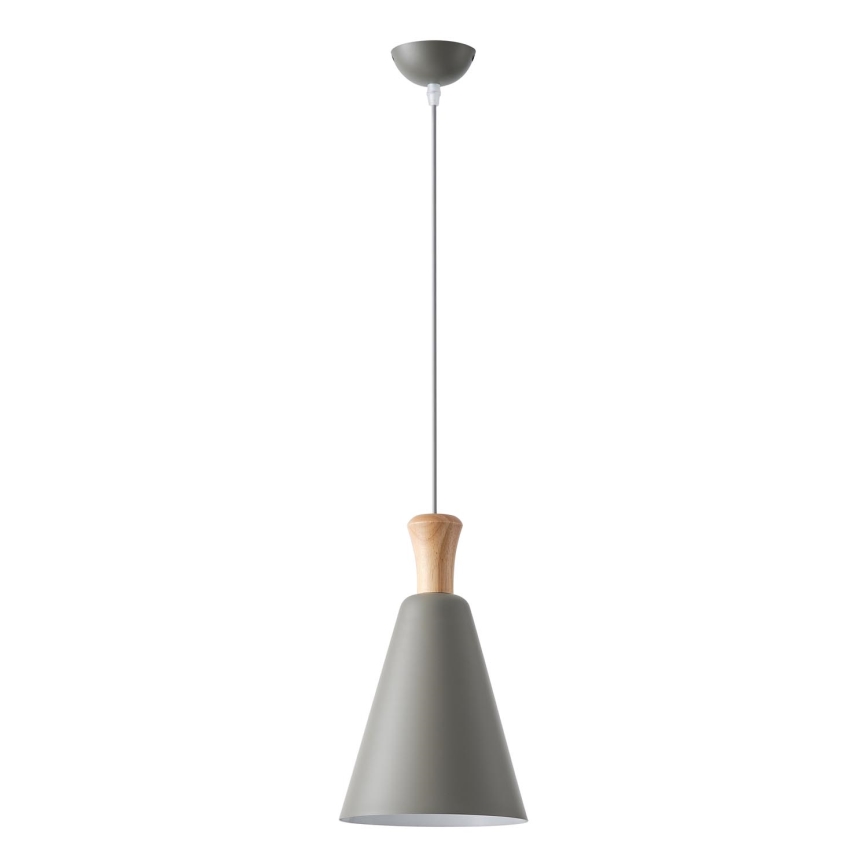Hanglamp aan een koord 1xE27/15W/230V grijs diameter 20 cm