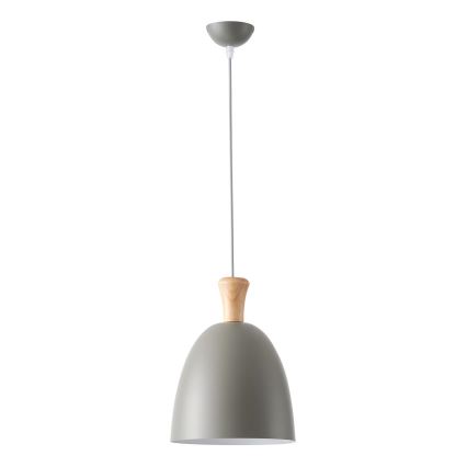 Hanglamp aan een koord 1xE27/15W/230V grijs diameter 23 cm