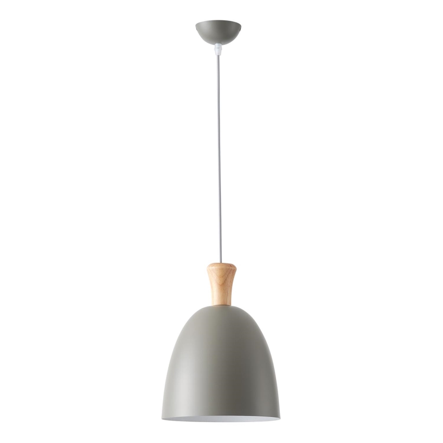 Hanglamp aan een koord 1xE27/15W/230V grijs diameter 23 cm