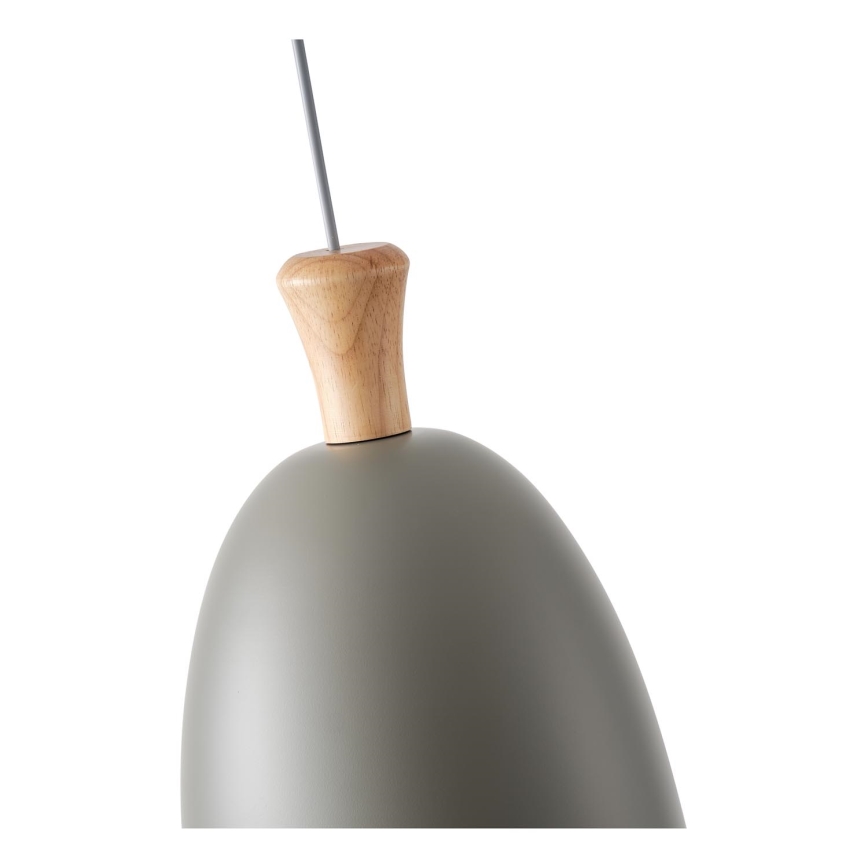 Hanglamp aan een koord 1xE27/15W/230V grijs diameter 23 cm