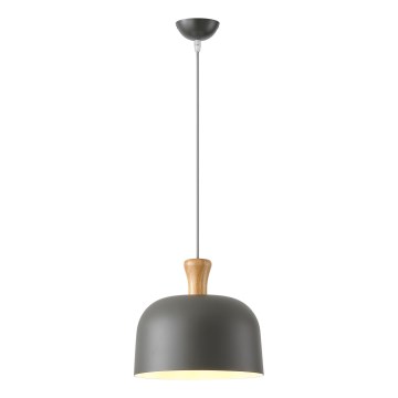 Hanglamp aan een koord 1xE27/15W/230V grijs diameter 27 cm