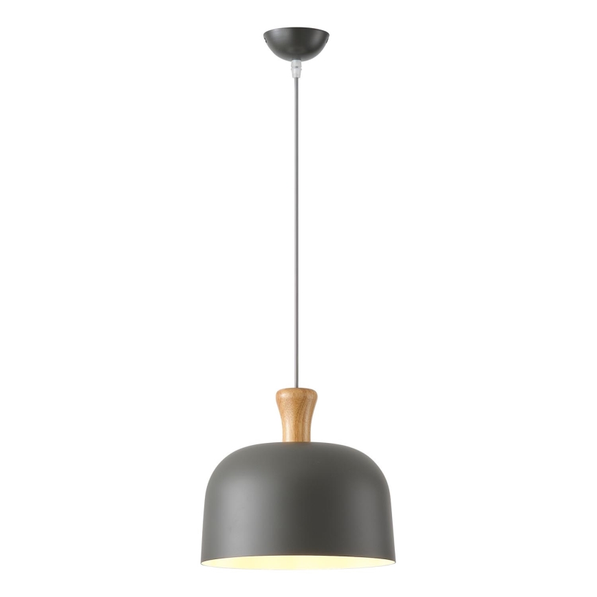Hanglamp aan een koord 1xE27/15W/230V grijs diameter 27 cm