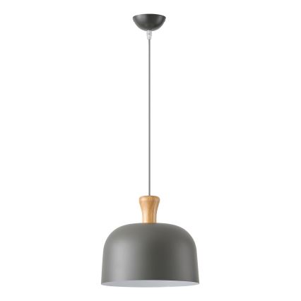 Hanglamp aan een koord 1xE27/15W/230V grijs diameter 27 cm