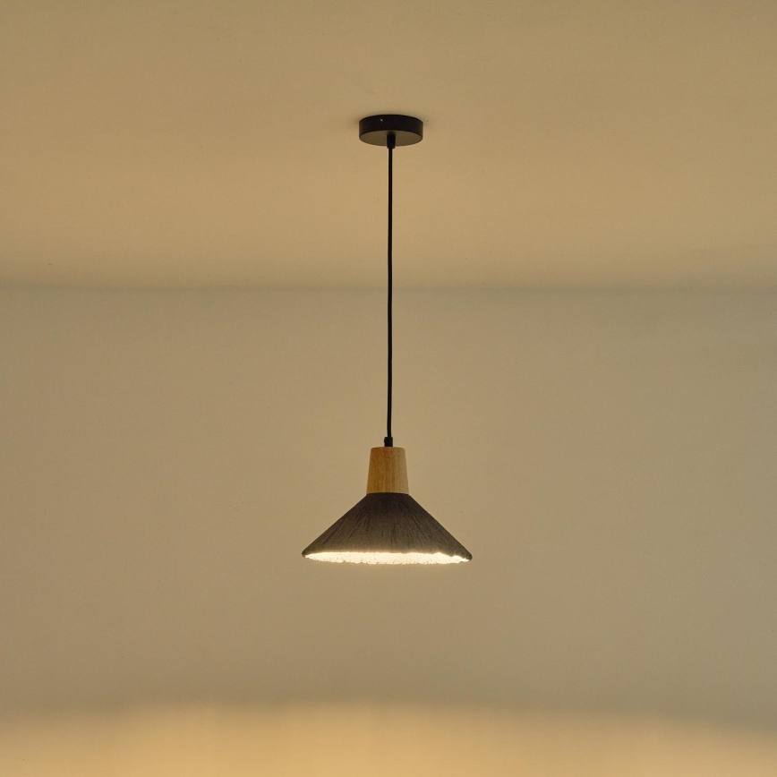 Hanglamp aan een koord 1xE27/15W/230V grijs