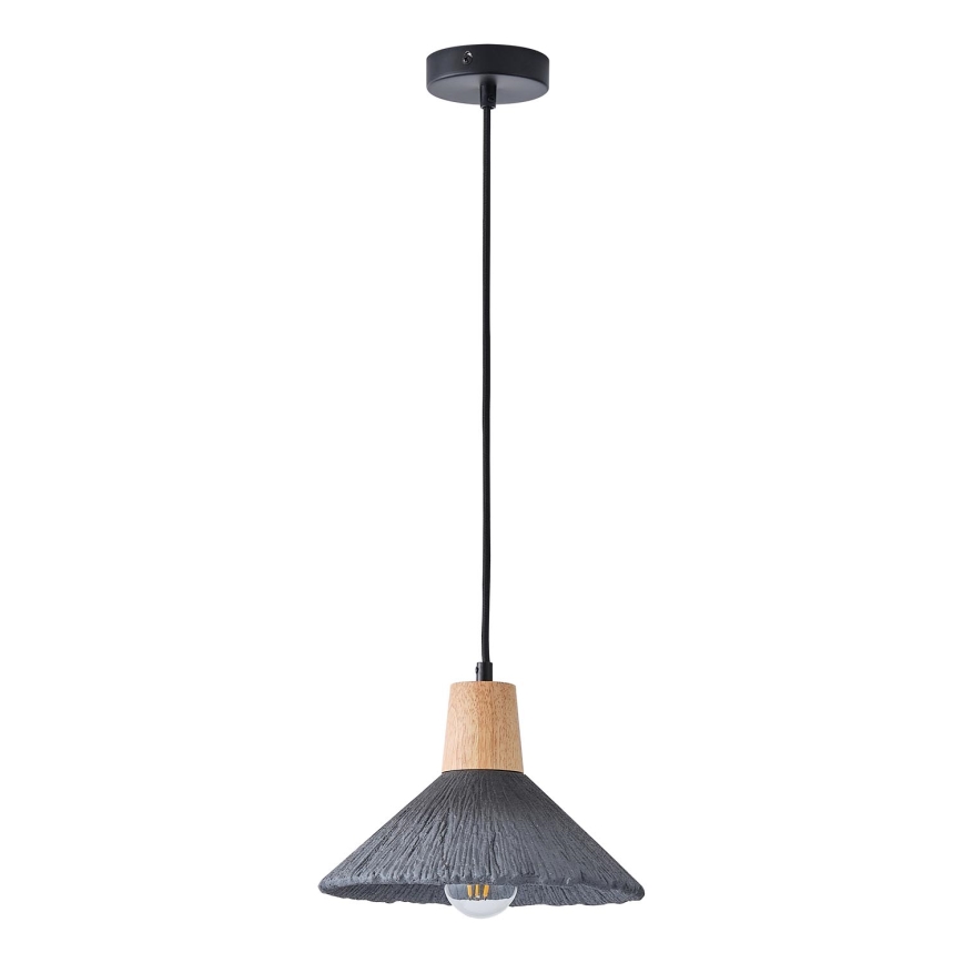 Hanglamp aan een koord 1xE27/15W/230V grijs