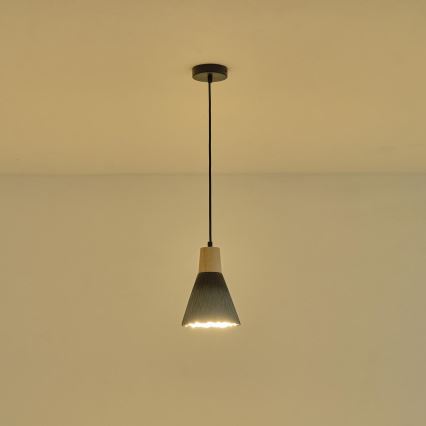 Hanglamp aan een koord 1xE27/15W/230V grijs