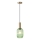 Hanglamp aan een koord 1xE27/15W/230V groen 13 cm