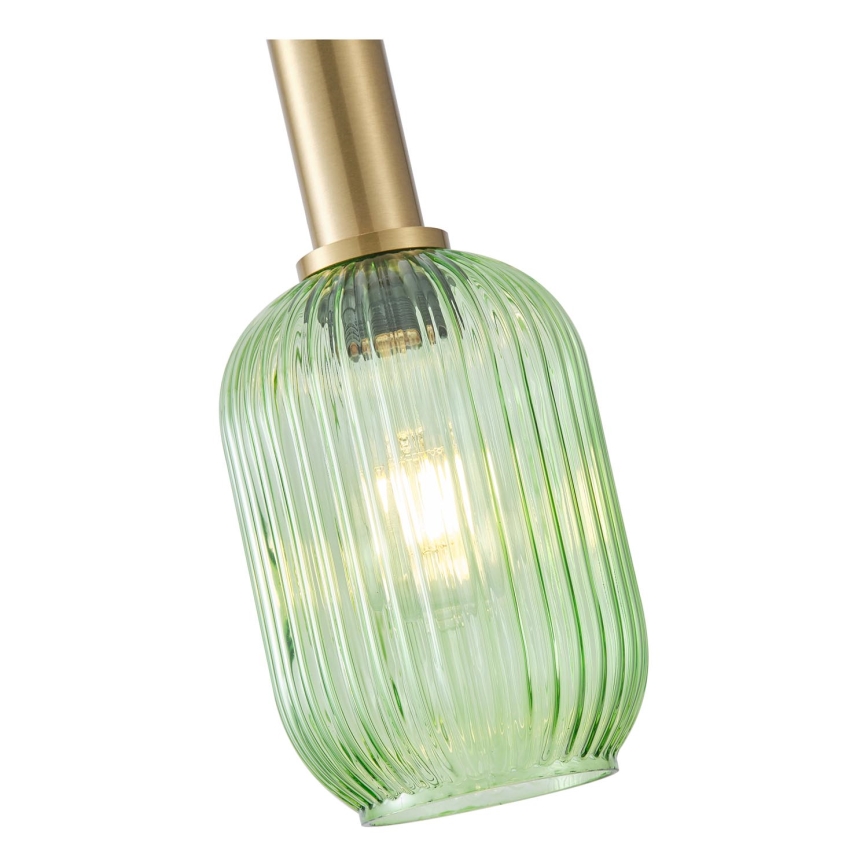 Hanglamp aan een koord 1xE27/15W/230V groen 13 cm