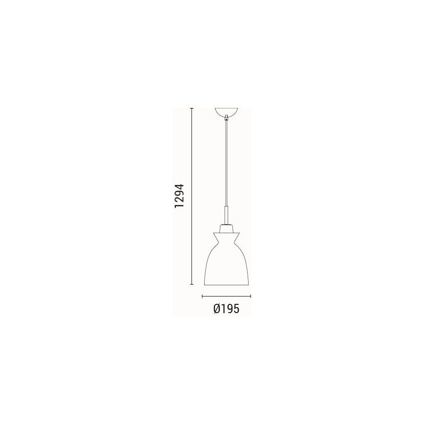 Hanglamp aan een koord 1xE27/15W/230V groen diameter 19,5 cm