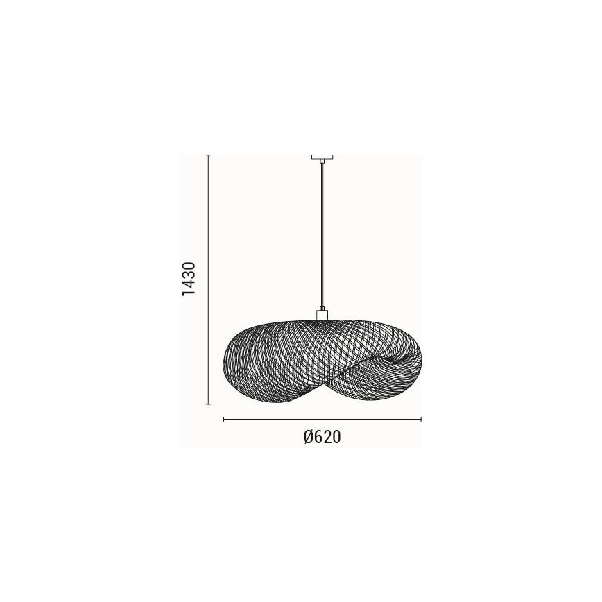 Hanglamp aan een koord 1xE27/15W/230V