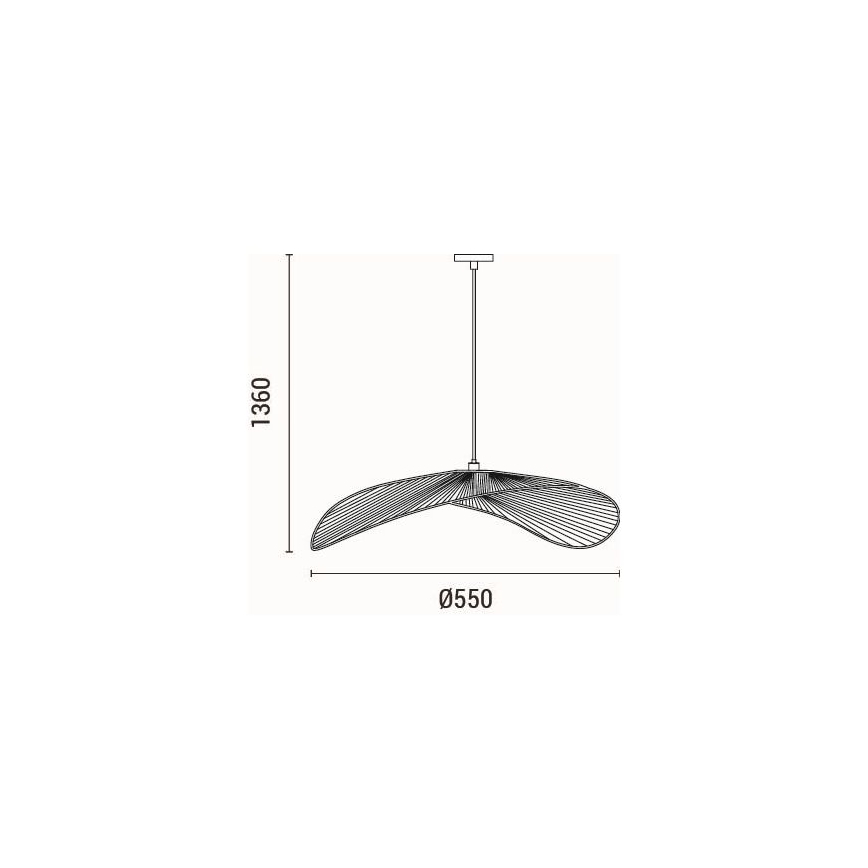 Hanglamp aan een koord 1xE27/15W/230V