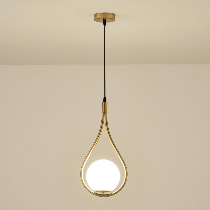 Hanglamp aan een koord 1xE27/15W/230V messing