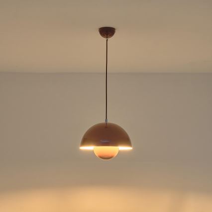 Hanglamp aan een koord 1xE27/15W/230V rood