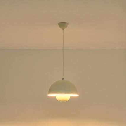 Hanglamp aan een koord 1xE27/15W/230V wit