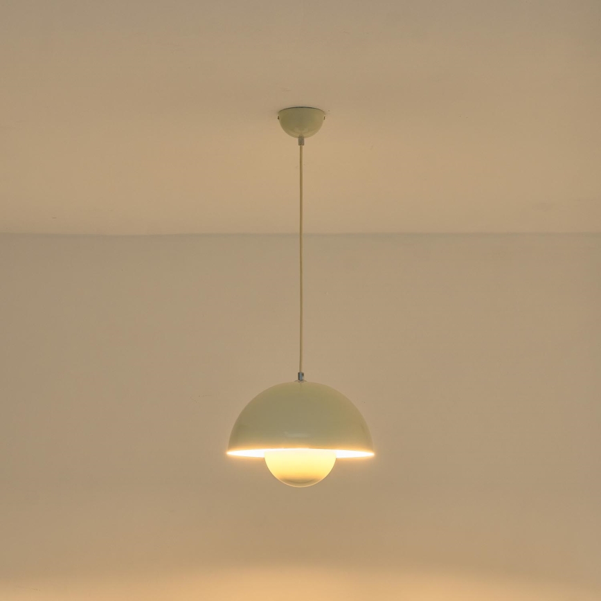 Hanglamp aan een koord 1xE27/15W/230V wit