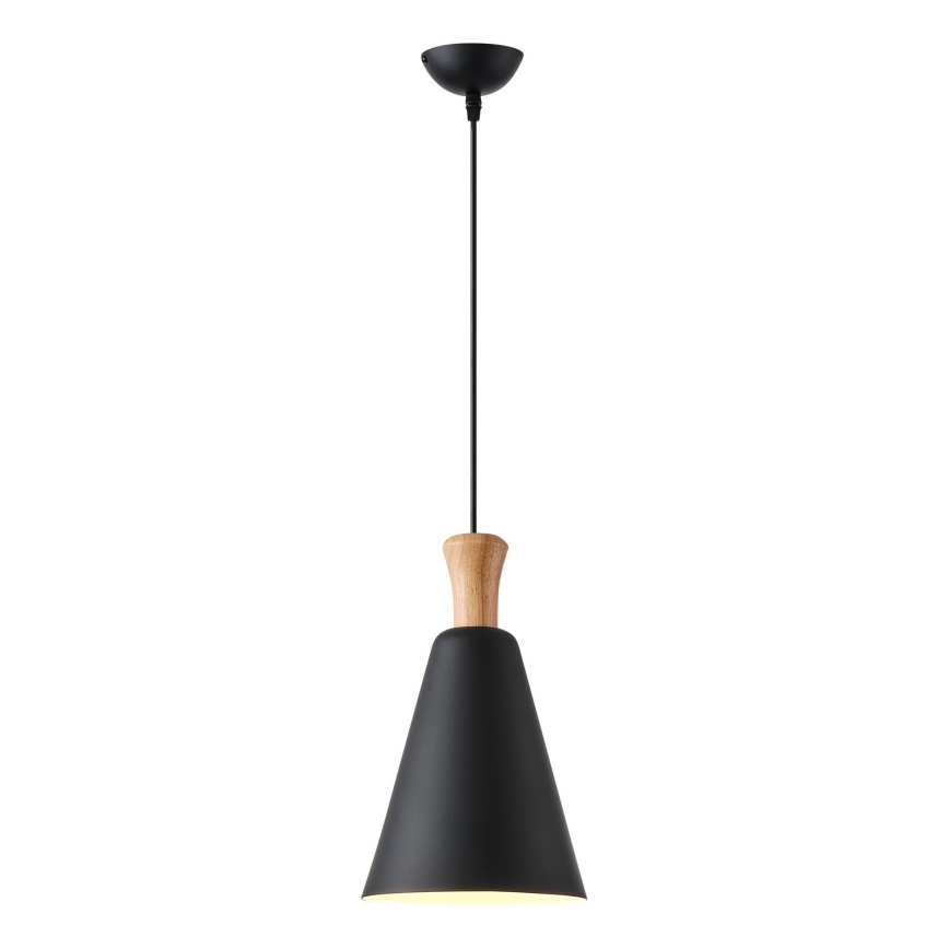 Hanglamp aan een koord 1xE27/15W/230V zwart diameter 20 cm