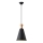 Hanglamp aan een koord 1xE27/15W/230V zwart diameter 20 cm