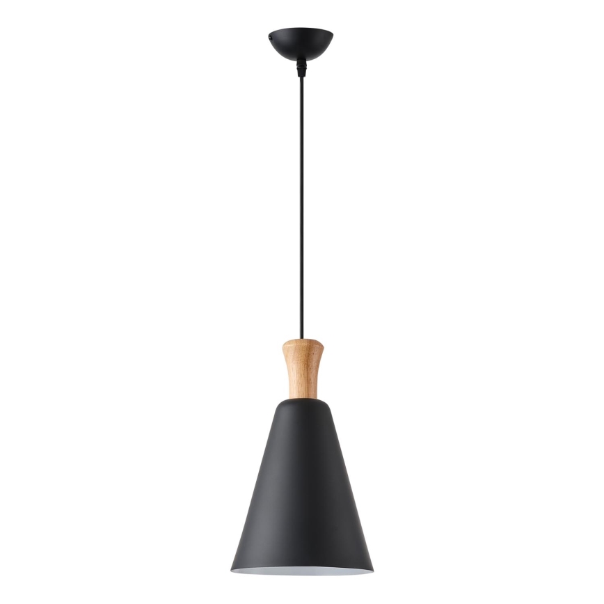 Hanglamp aan een koord 1xE27/15W/230V zwart diameter 20 cm