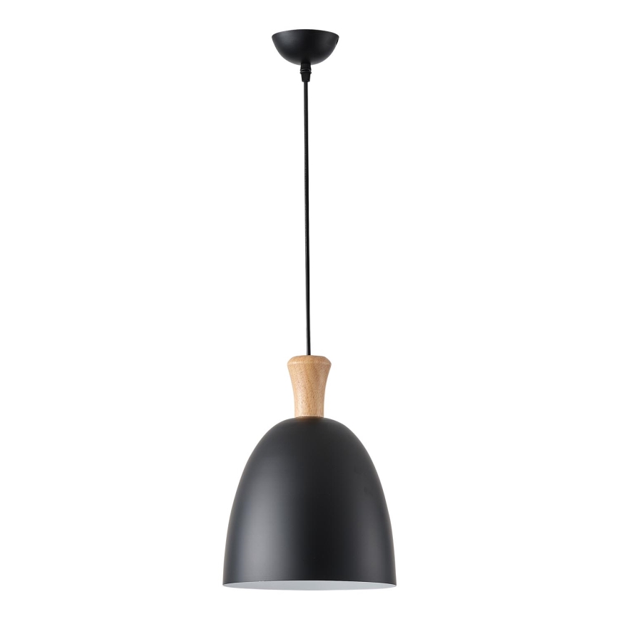 Hanglamp aan een koord 1xE27/15W/230V zwart diameter 23 cm