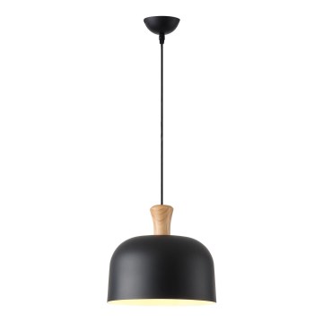 Hanglamp aan een koord 1xE27/15W/230V zwart diameter 27 cm