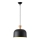 Hanglamp aan een koord 1xE27/15W/230V zwart diameter 27 cm