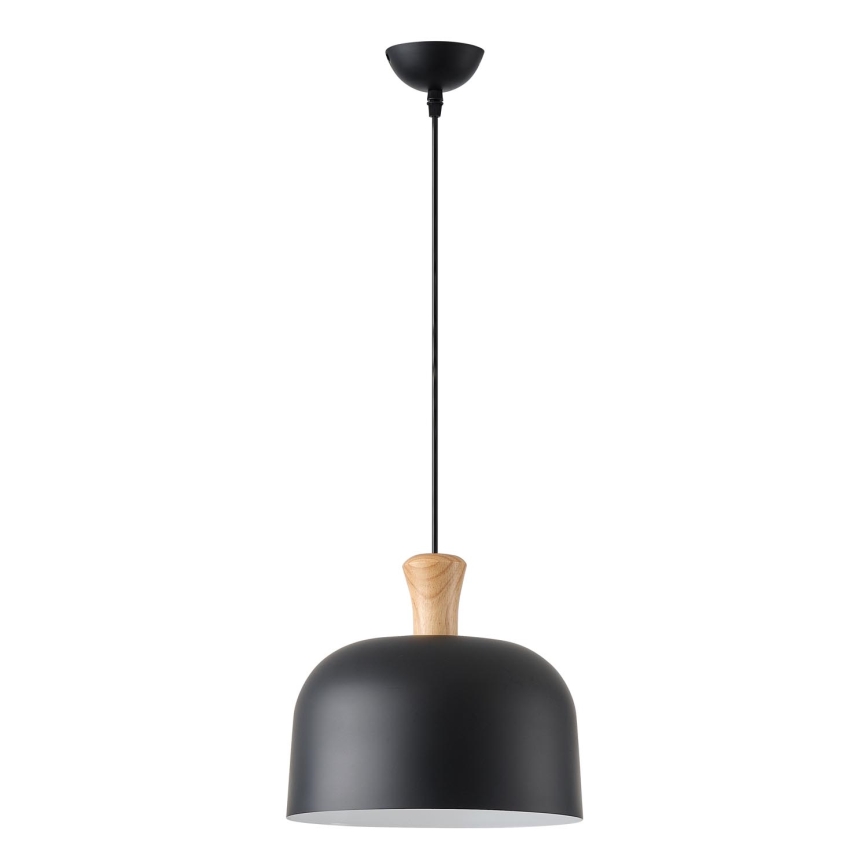 Hanglamp aan een koord 1xE27/15W/230V zwart diameter 27 cm