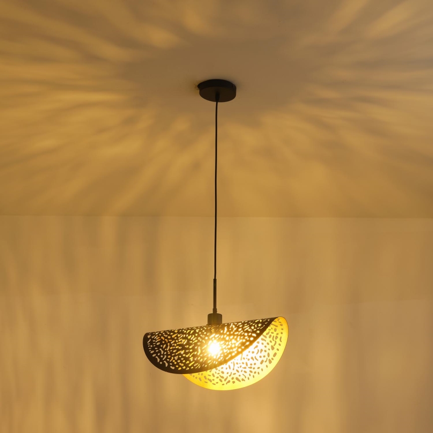Hanglamp aan een koord 1xE27/15W/230V zwart