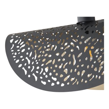 Hanglamp aan een koord 1xE27/15W/230V zwart