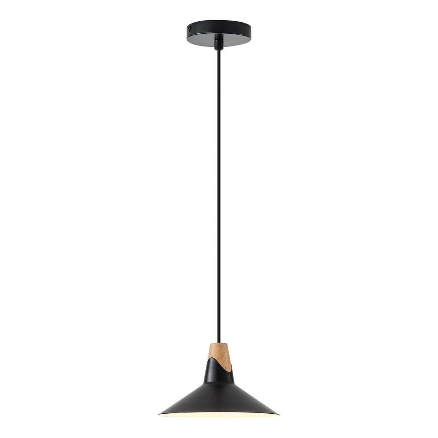 Hanglamp aan een koord 1xE27/15W/230V zwart
