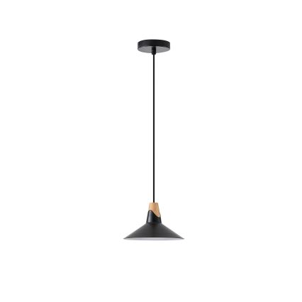Hanglamp aan een koord 1xE27/15W/230V zwart