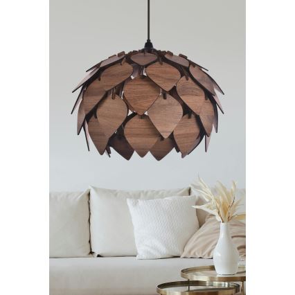 Hanglamp aan een koord 1xE27/40W/230V bruin