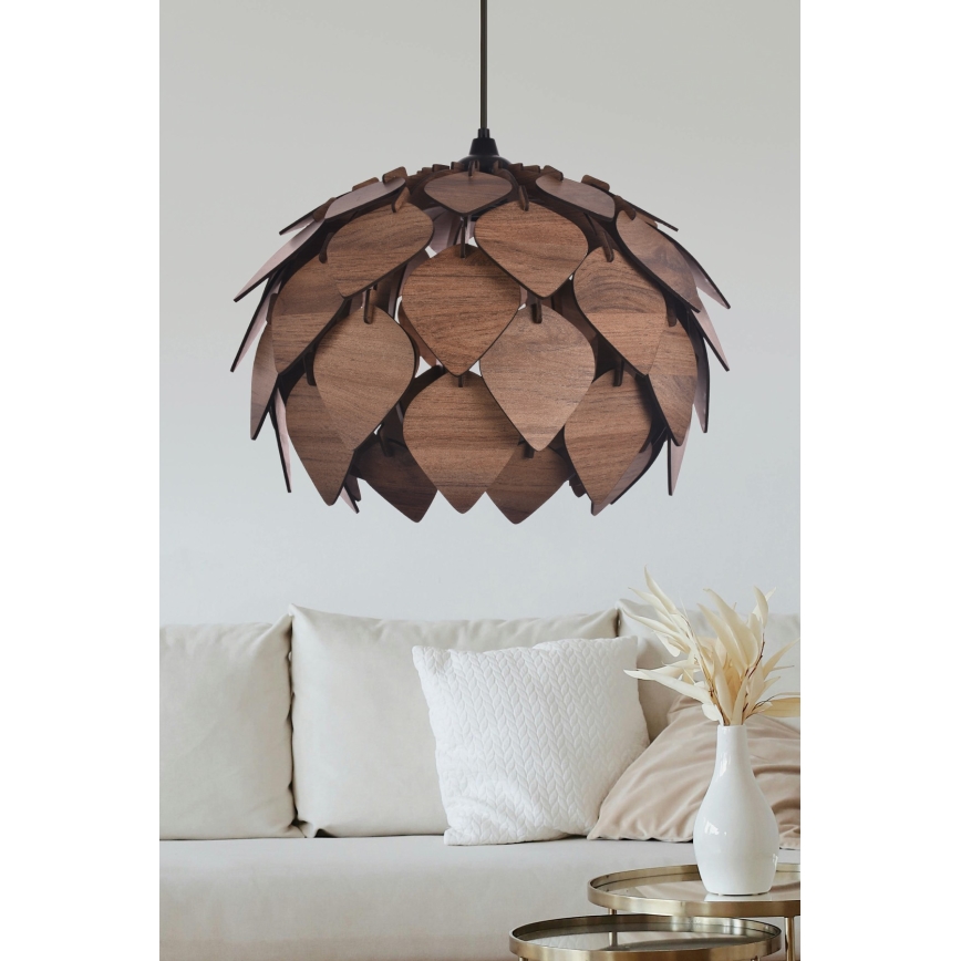 Hanglamp aan een koord 1xE27/40W/230V bruin