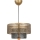 Hanglamp aan een koord 1xE27/40W/230V goud/zwart