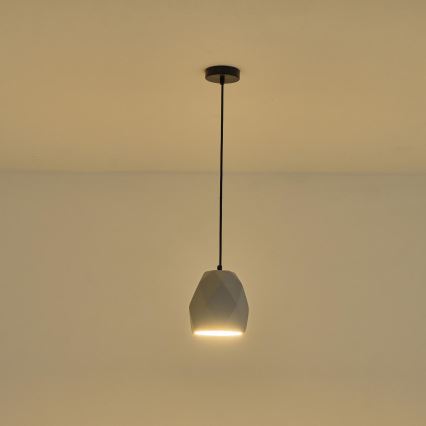 Hanglamp aan een koord 1xE27/40W/230V grijs