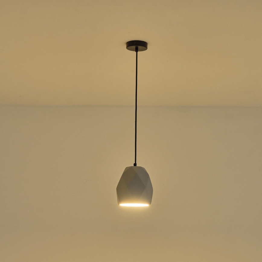 Hanglamp aan een koord 1xE27/40W/230V grijs