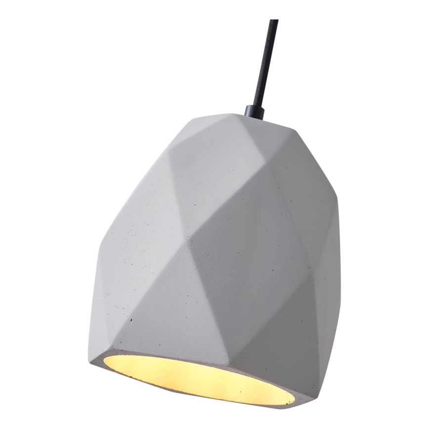 Hanglamp aan een koord 1xE27/40W/230V grijs