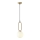 Hanglamp aan een koord 1xE27/40W/230V messing
