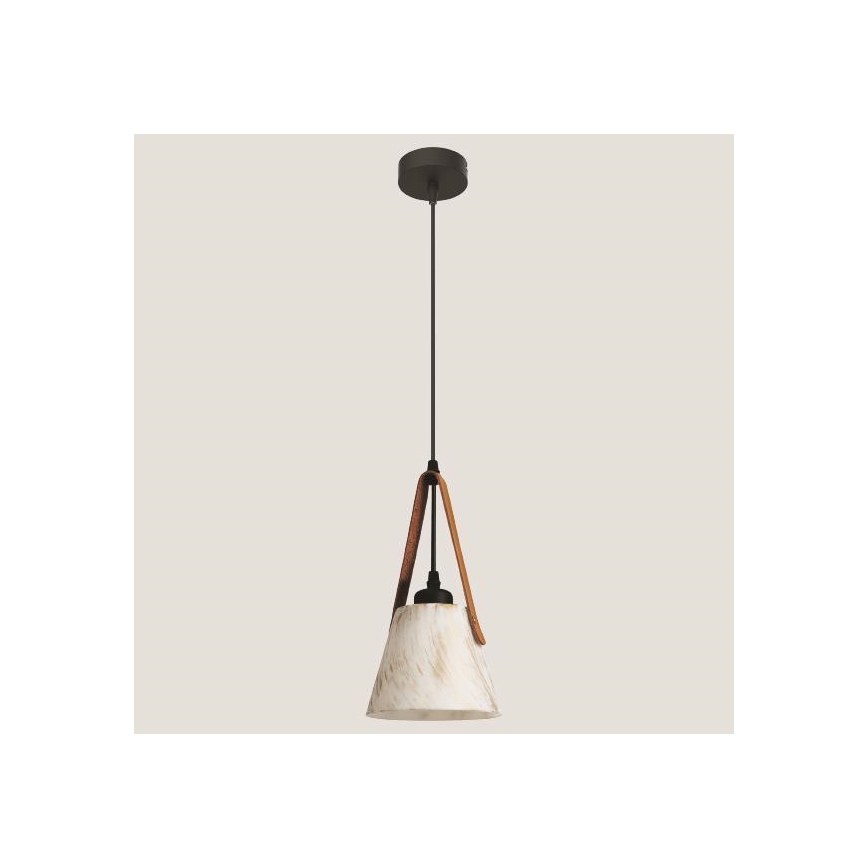 Hanglamp aan een koord 1xE27/40W/230V wit