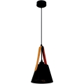 Hanglamp aan een koord 1xE27/40W/230V zwart