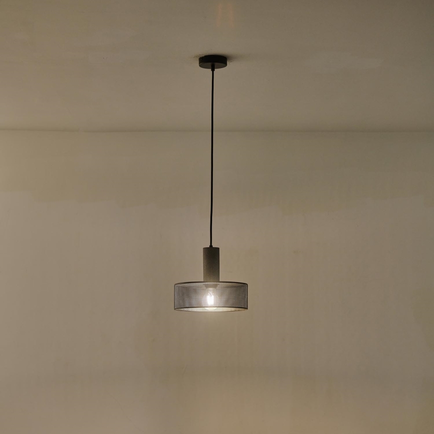 Hanglamp aan een koord 1xE27/40W/230V zwart