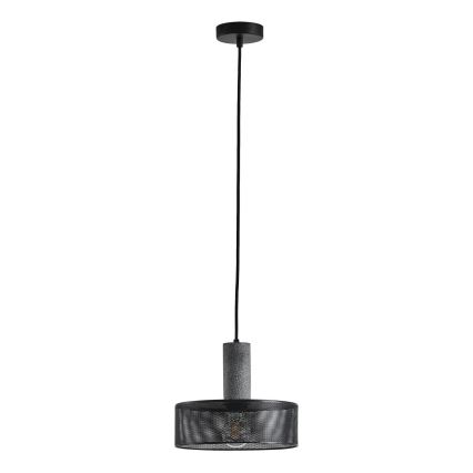 Hanglamp aan een koord 1xE27/40W/230V zwart